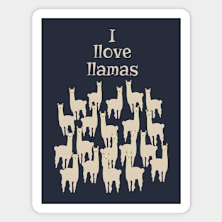 I Llove Llamas Magnet